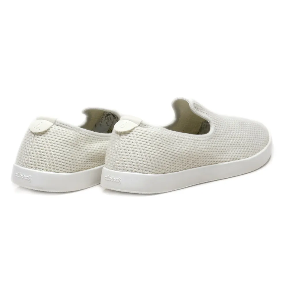 Allbirds Tree Loungers Slip Ons Fabric White Colour For Women