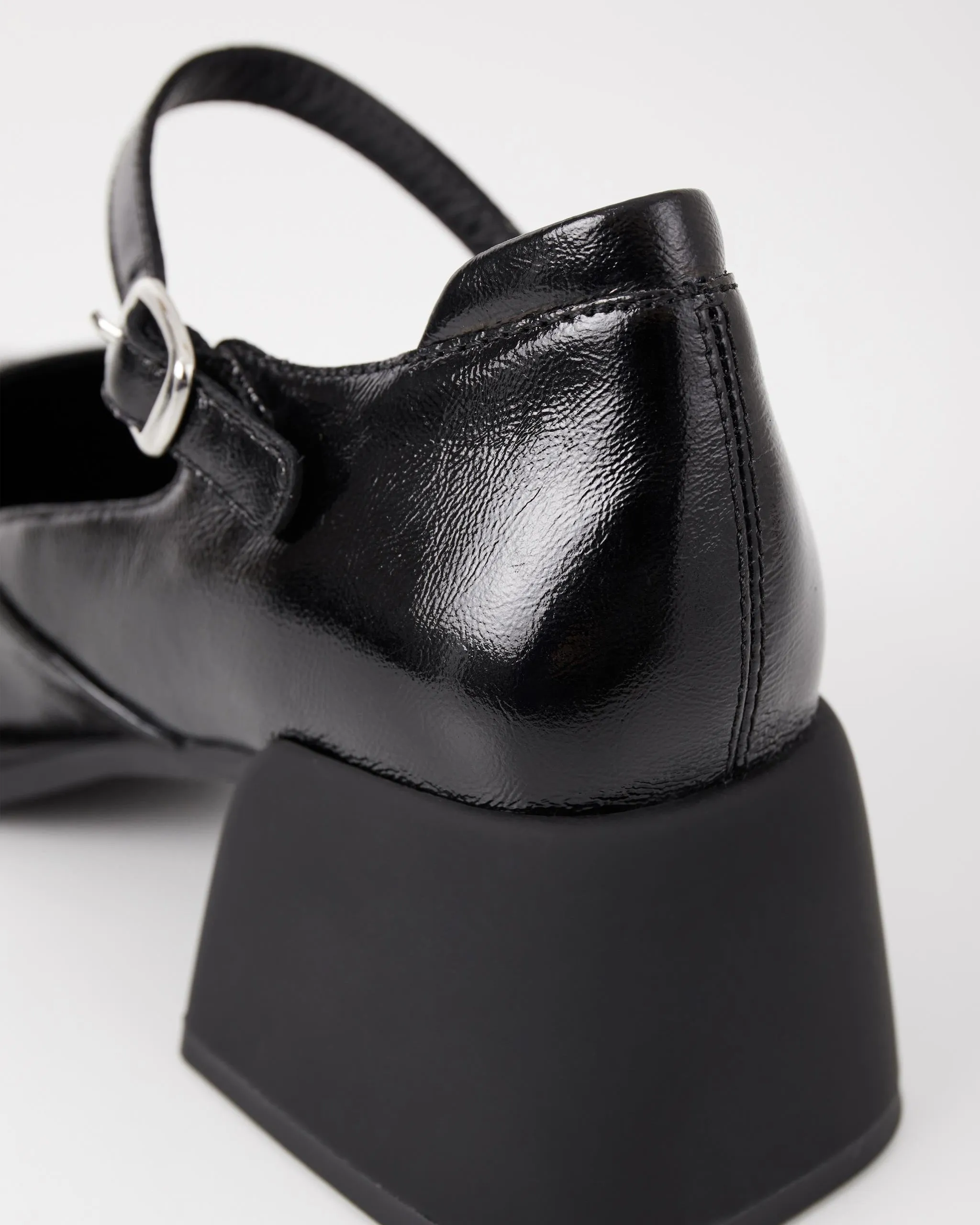 Ansie Mary Janes in Black Patent