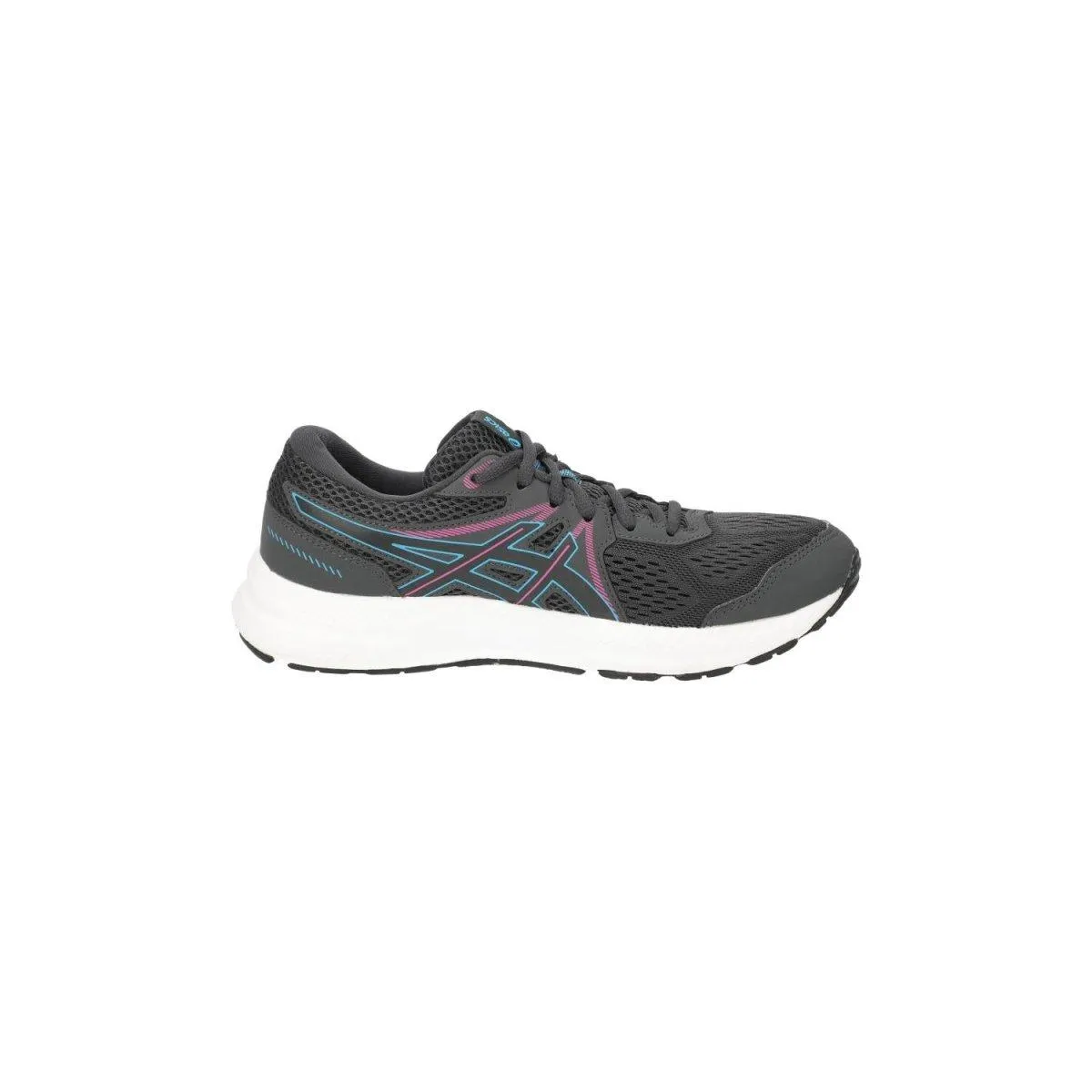 Asics Gelcontend 7 Running Sport Shoes Fabric Grey Colour For Women