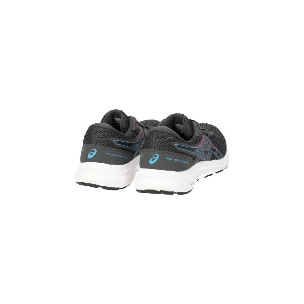 Asics Gelcontend 7 Running Sport Shoes Fabric Grey Colour For Women