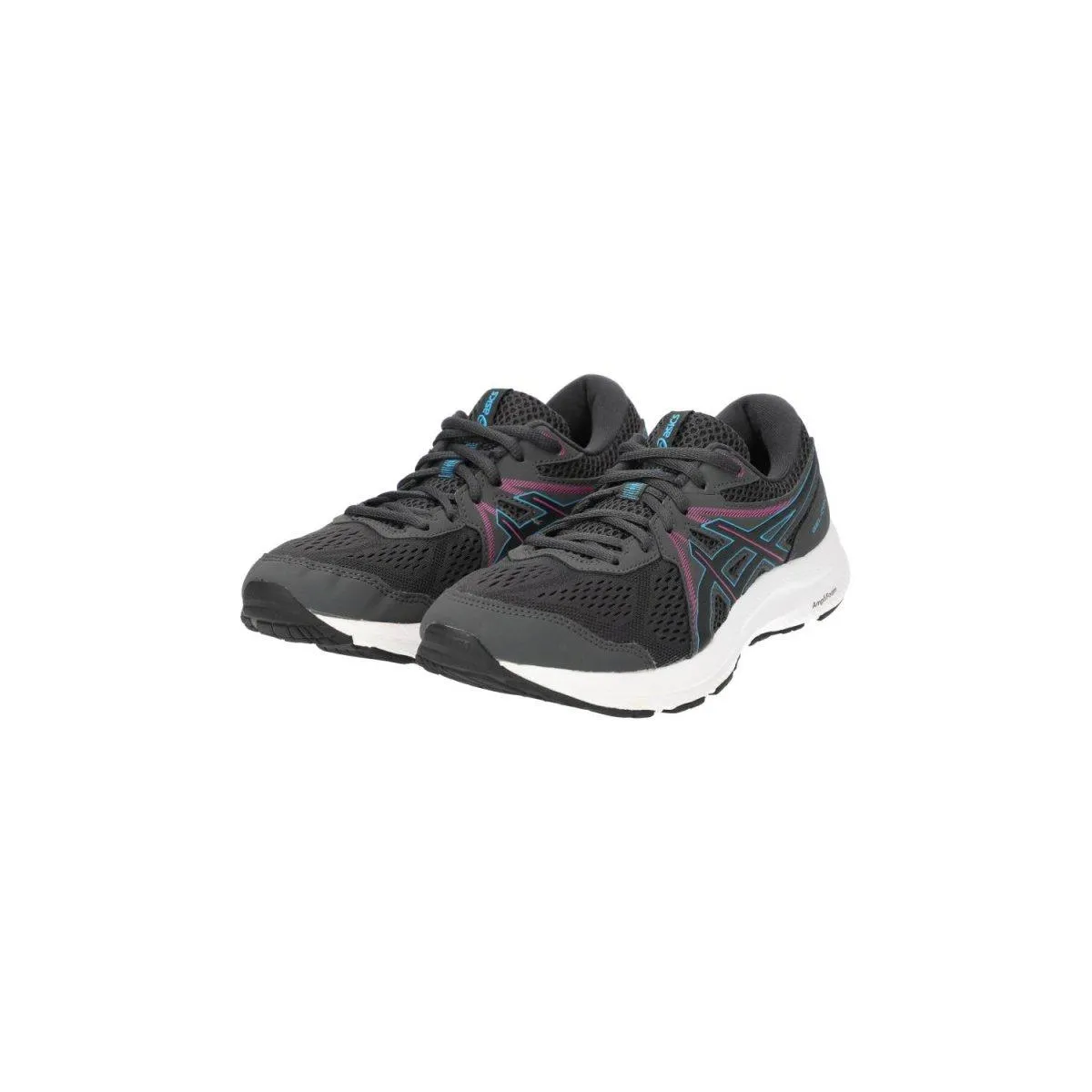 Asics Gelcontend 7 Running Sport Shoes Fabric Grey Colour For Women