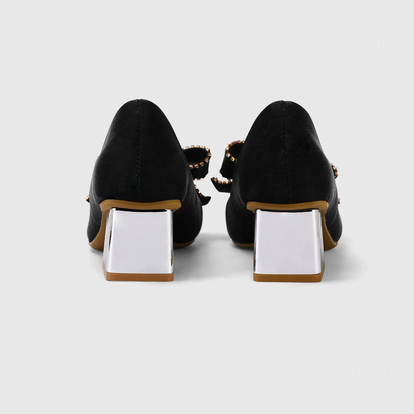 Block Heeled Pumps for evening party