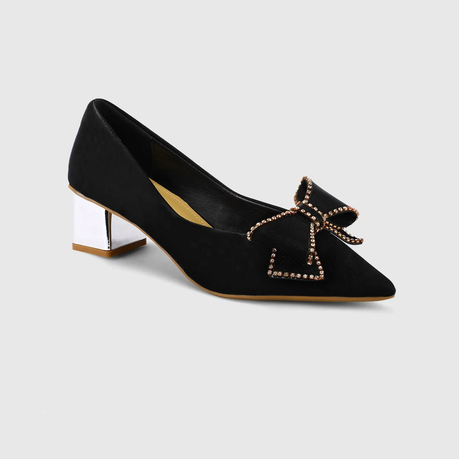 Block Heeled Pumps for evening party