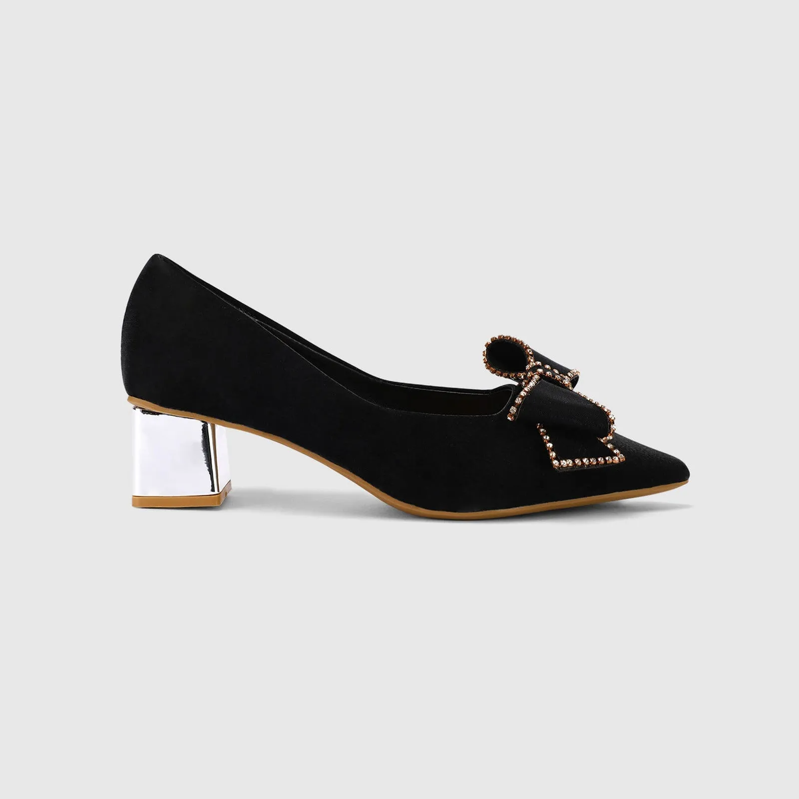 Block Heeled Pumps for evening party