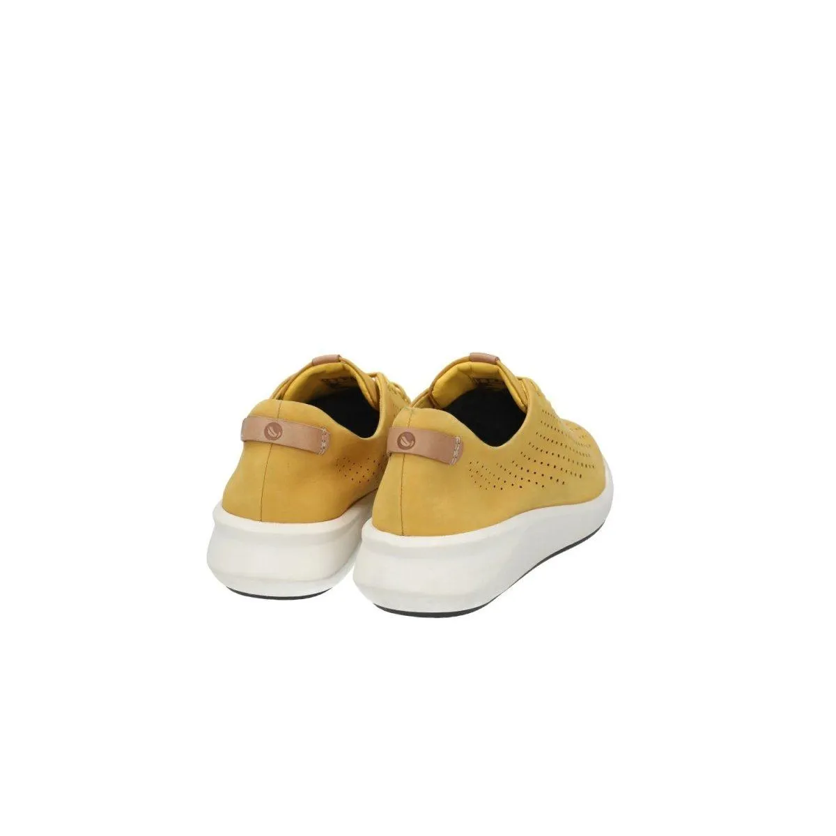 Clarks Unstructured Un Rio Trainers Sport Shoes Leather Yellow Colour For Women