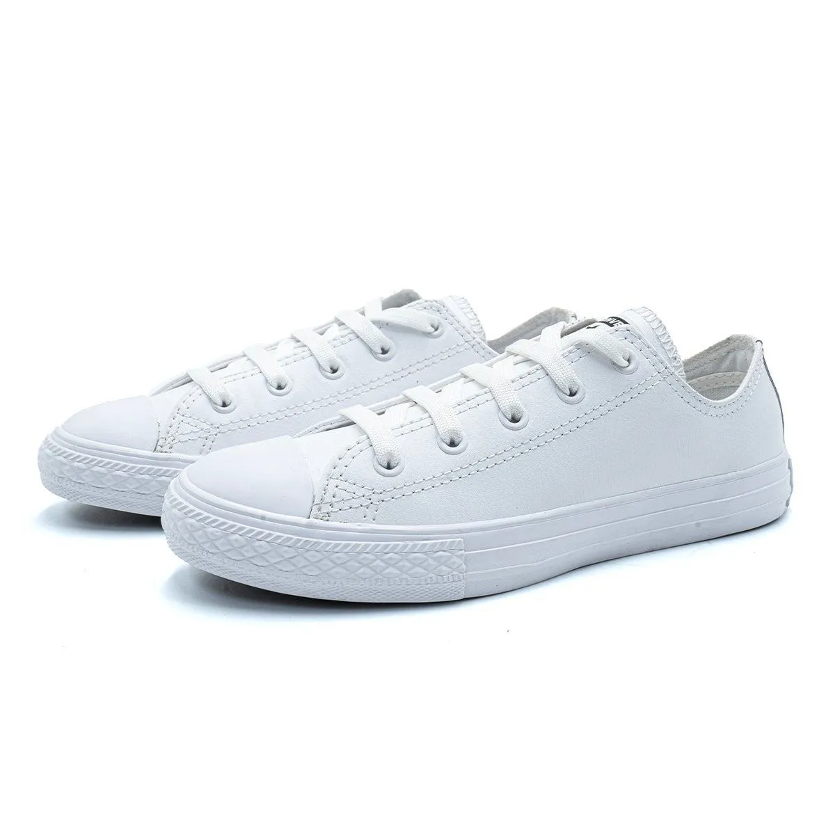 Converse Chuck Taylor All Star Ox Trainers Sneakers Leather White Colour For Kids