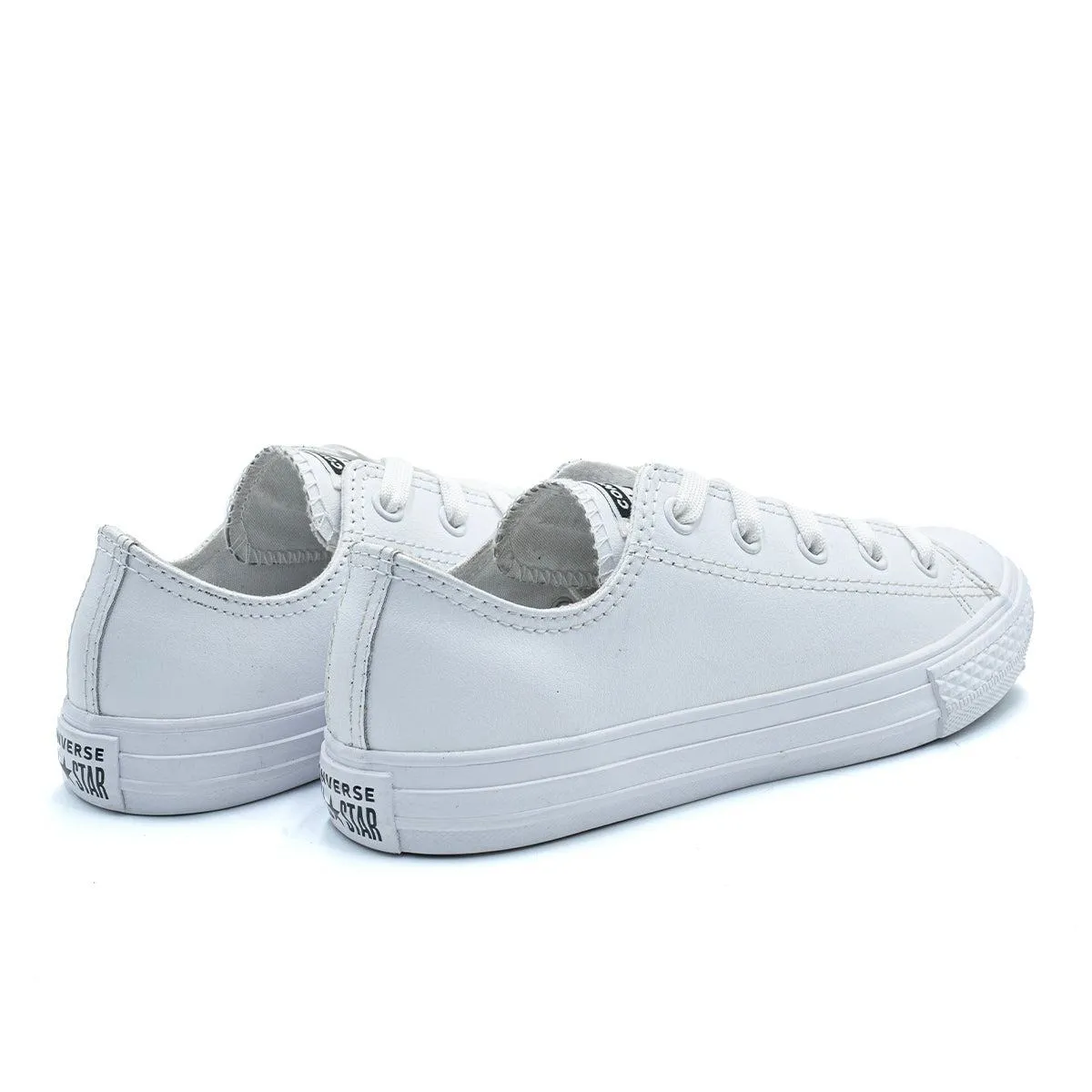 Converse Chuck Taylor All Star Ox Trainers Sneakers Leather White Colour For Kids