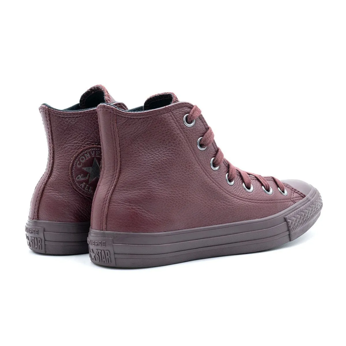 Converse Chuck Taylor Scarpa Sneakers Leather Burgundy Colour For Kids