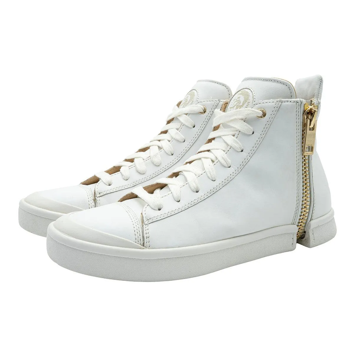 Diesel Snentish High-Top Sneakers Leather White Colour For Men