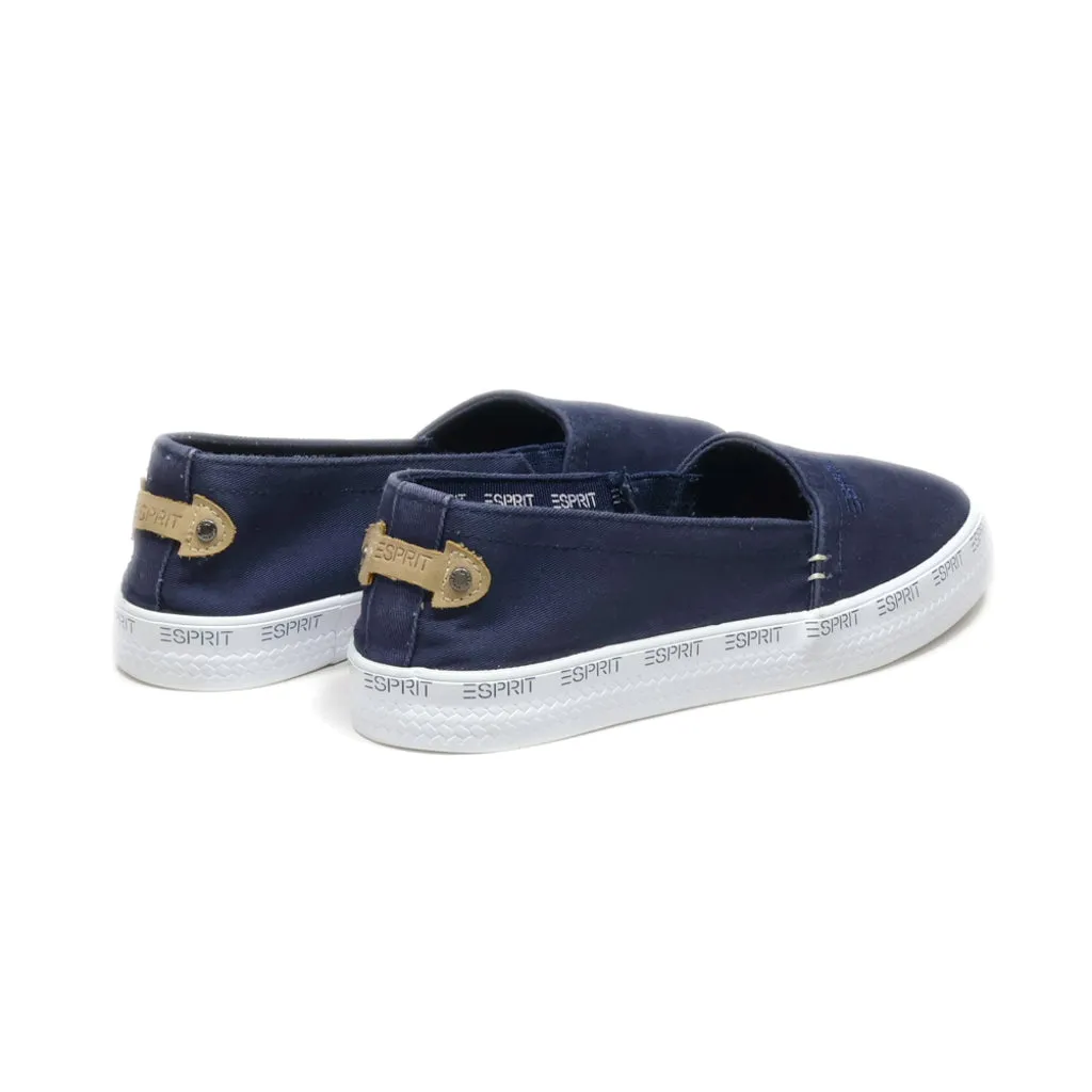 Esprit Slip Ons Fabric Blue Colour For Women