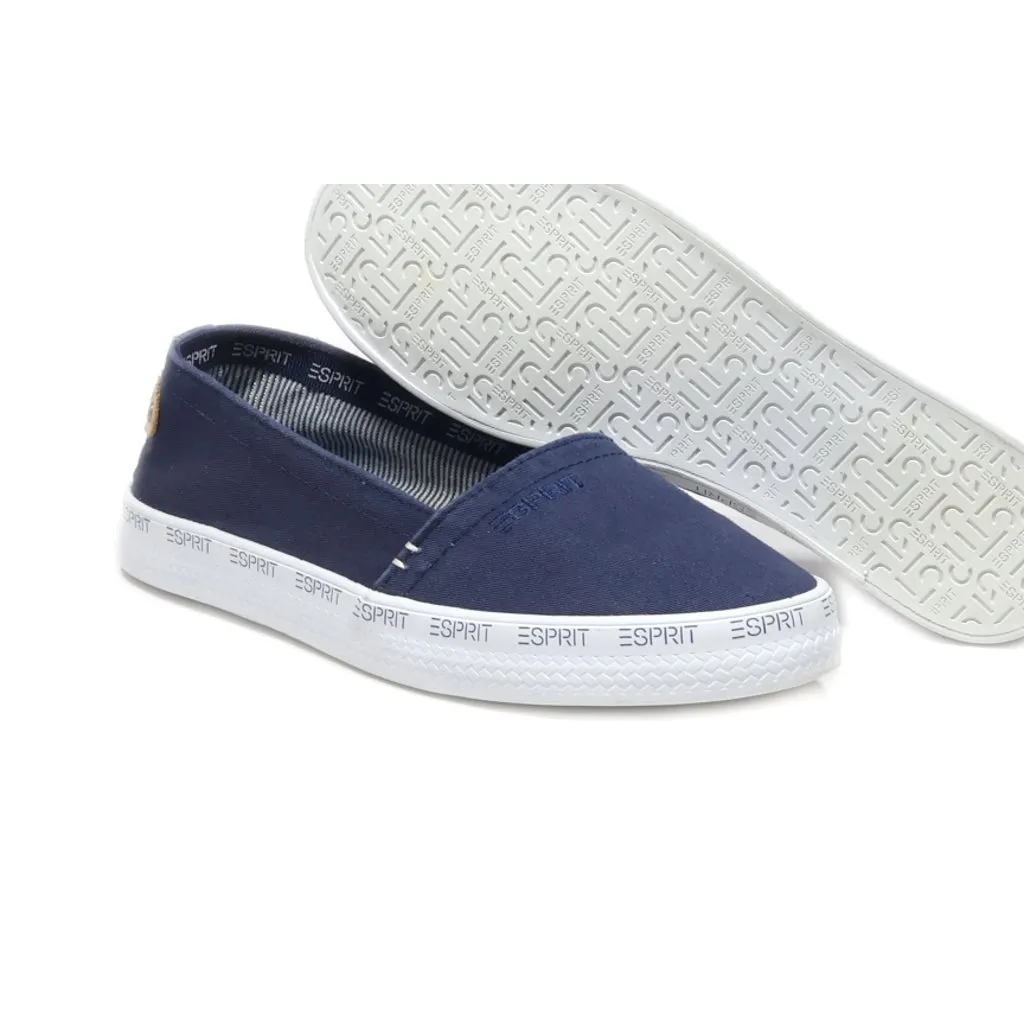 Esprit Slip Ons Fabric Blue Colour For Women