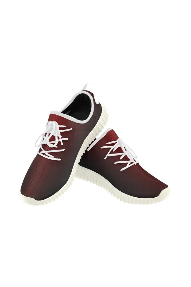 Fade Red to Black Grus Women's Breathable Woven Running Shoes