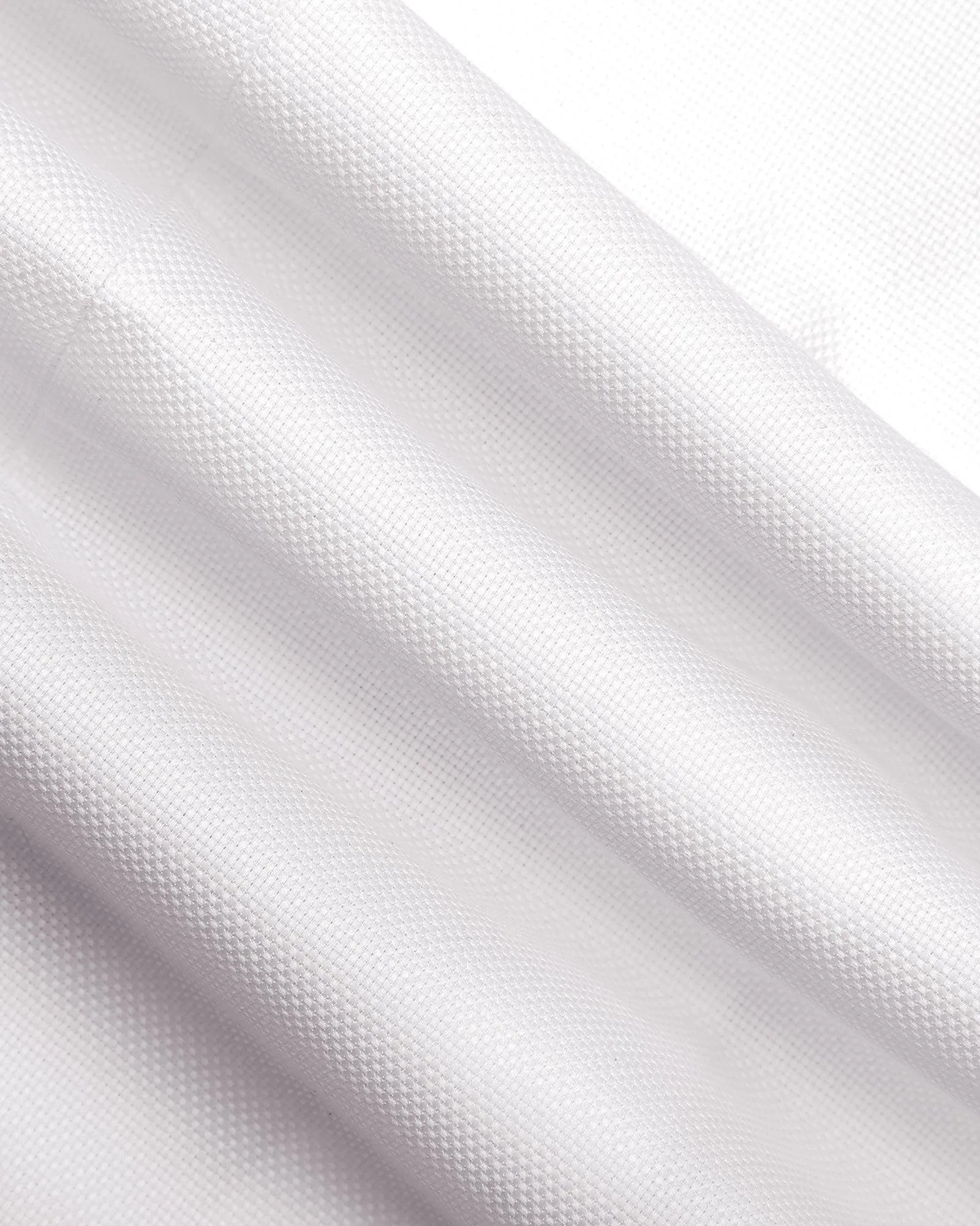 Formal White Textured Shirt - Theta