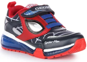 Geox J Bayonyc B. D In Navy Red For Kids