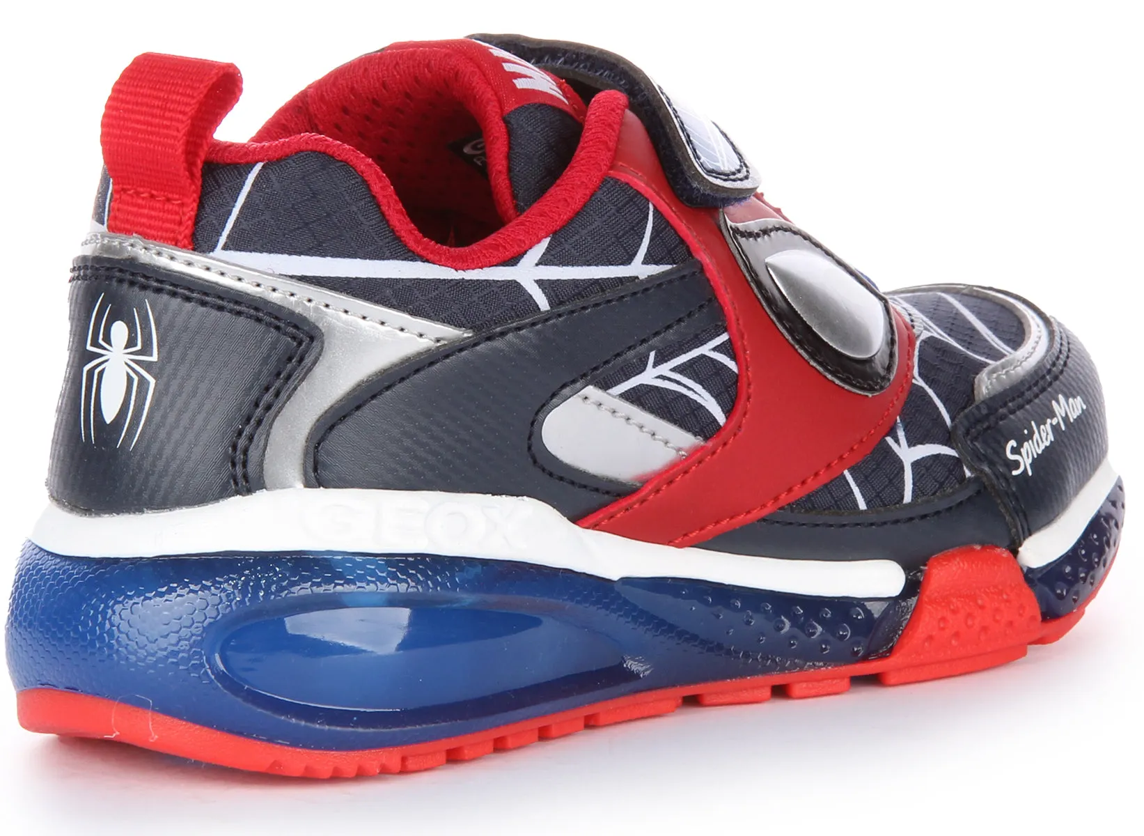 Geox J Bayonyc B. D In Navy Red For Kids