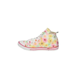 Guess Floral High-Top Sneakers Fabric Multicolour Colour For Women