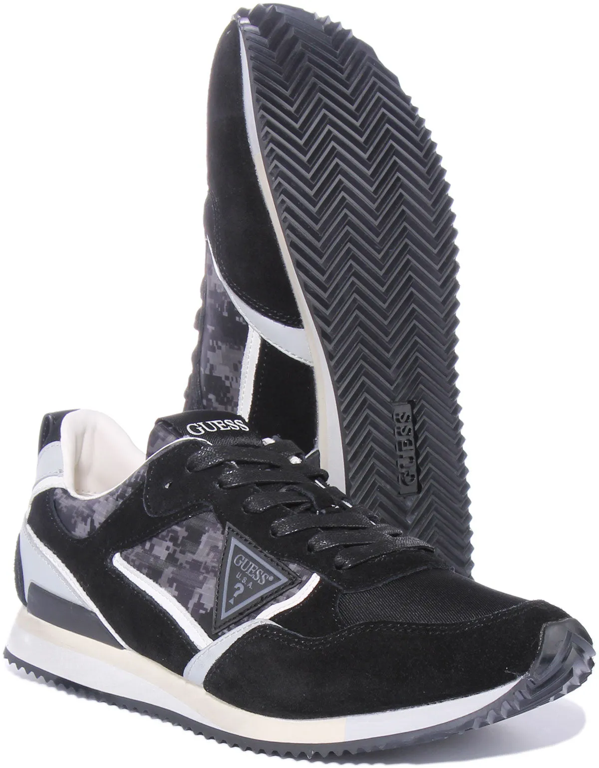 Guess Treviso In Black Grey For Men