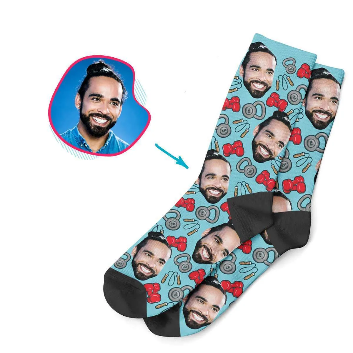 Gym & Fitness Personalized Socks