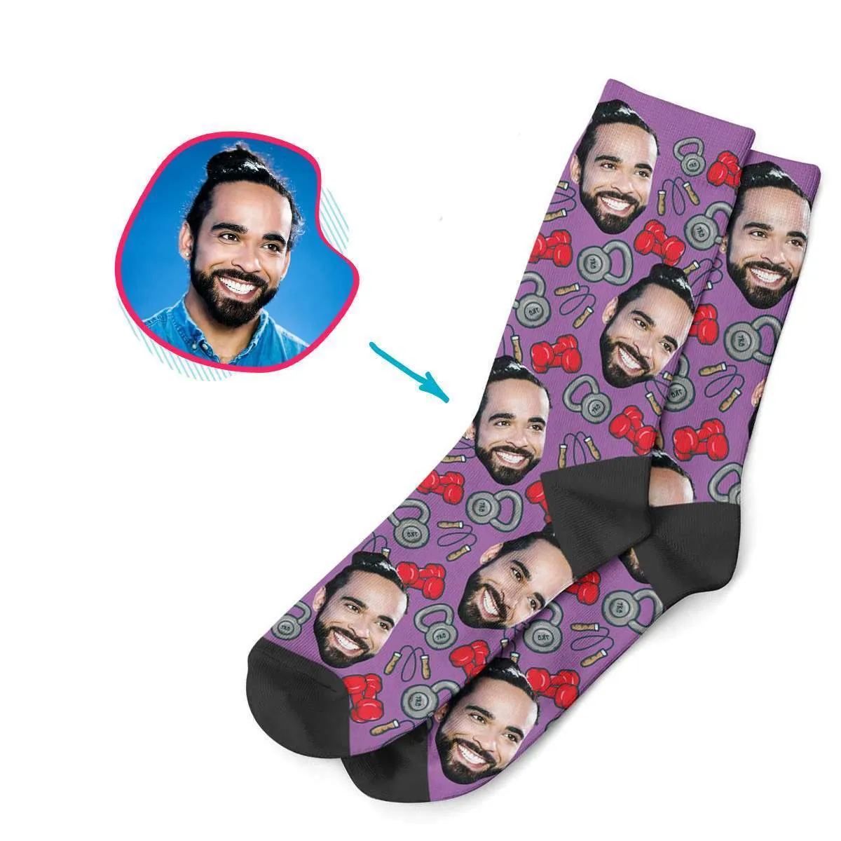 Gym & Fitness Personalized Socks