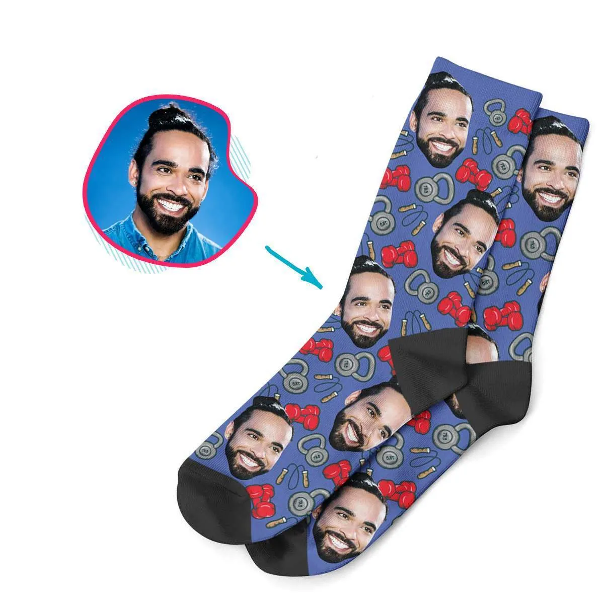 Gym & Fitness Personalized Socks