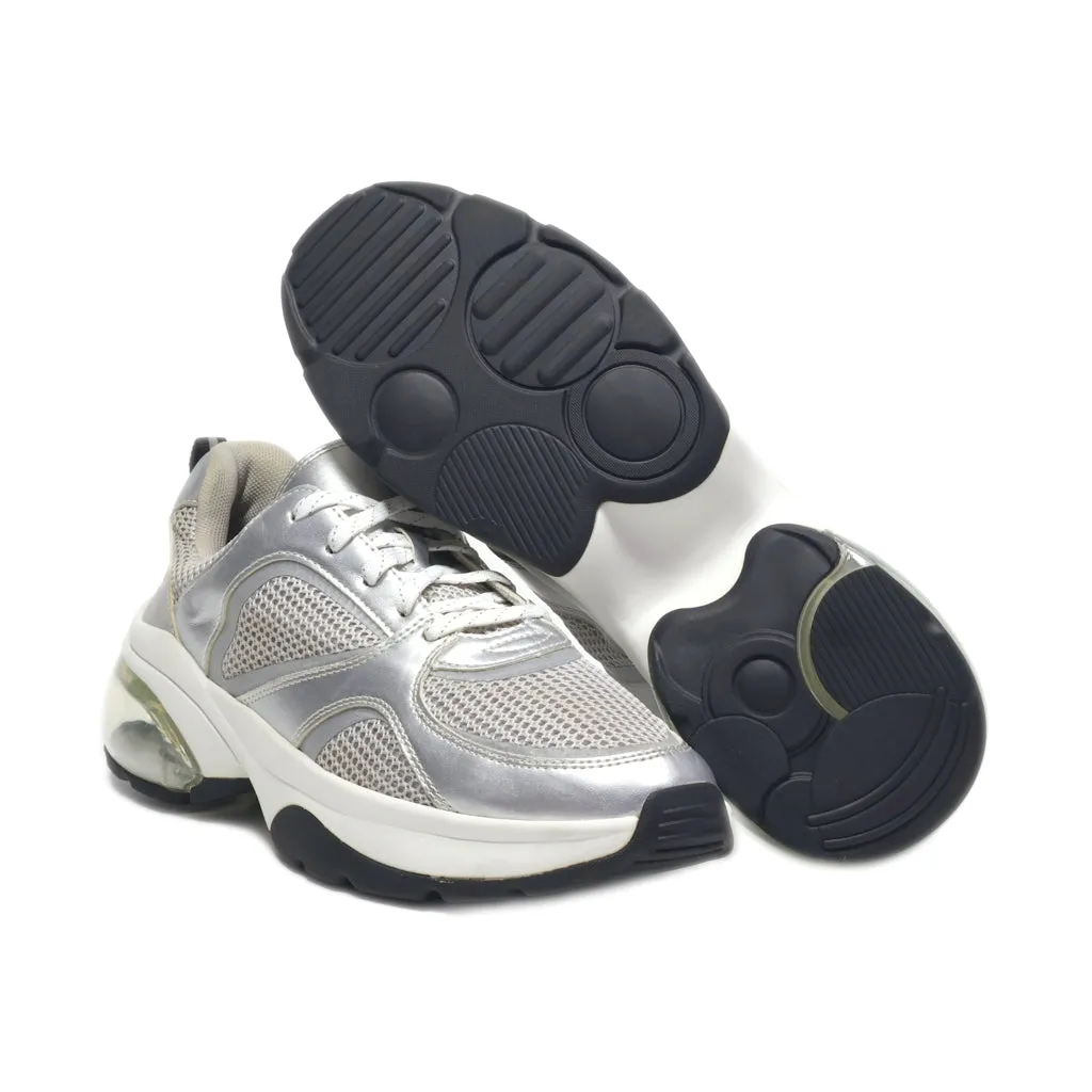 H&M Sport Shoes Fabric Silver Colour For Men