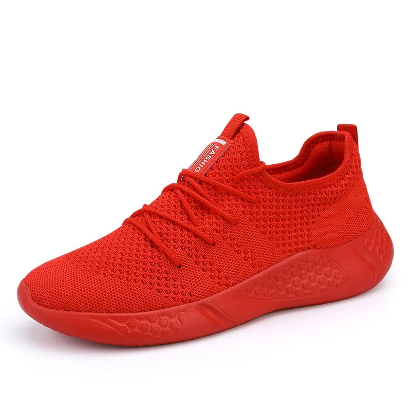 Hnzxzm Men Light Running Shoes  Breathable Lace-Up Jogging Shoes for Man Sneakers Anti-Odor Men's Casual Shoes Drop Shipping