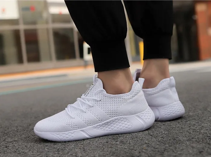 Hnzxzm Men Light Running Shoes  Breathable Lace-Up Jogging Shoes for Man Sneakers Anti-Odor Men's Casual Shoes Drop Shipping