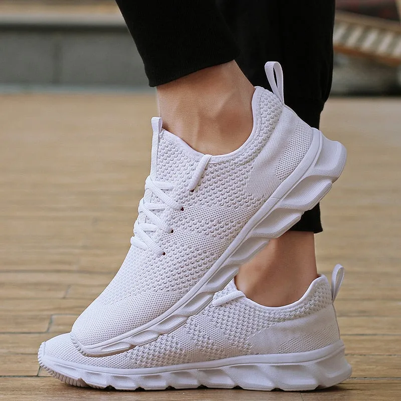 Hnzxzm Men Light Running Shoes  Breathable Lace-Up Jogging Shoes for Man Sneakers Anti-Odor Men's Casual Shoes Drop Shipping