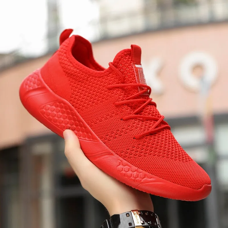 Hnzxzm Men Light Running Shoes  Breathable Lace-Up Jogging Shoes for Man Sneakers Anti-Odor Men's Casual Shoes Drop Shipping