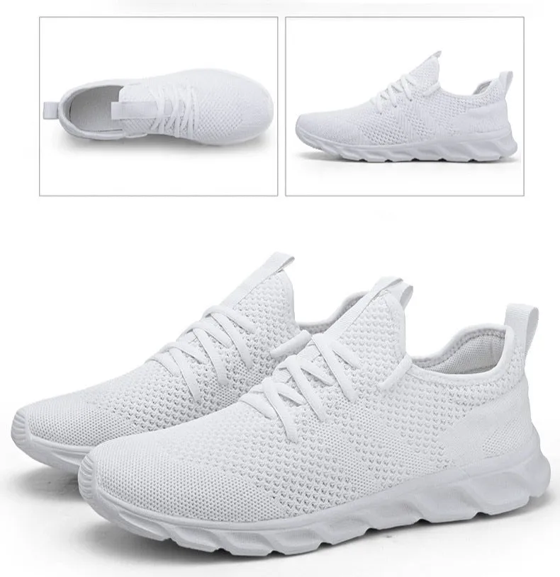 Hnzxzm Men Light Running Shoes  Breathable Lace-Up Jogging Shoes for Man Sneakers Anti-Odor Men's Casual Shoes Drop Shipping