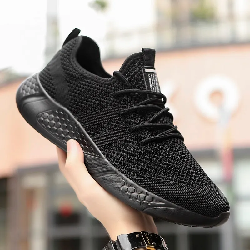 Hnzxzm Men Light Running Shoes  Breathable Lace-Up Jogging Shoes for Man Sneakers Anti-Odor Men's Casual Shoes Drop Shipping