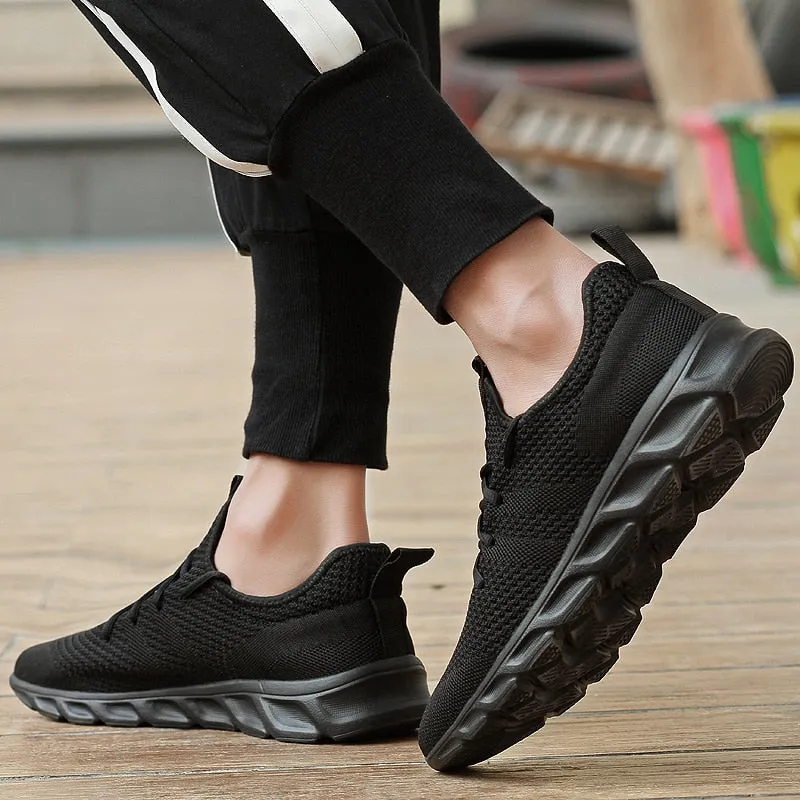 Hnzxzm Men Light Running Shoes  Breathable Lace-Up Jogging Shoes for Man Sneakers Anti-Odor Men's Casual Shoes Drop Shipping