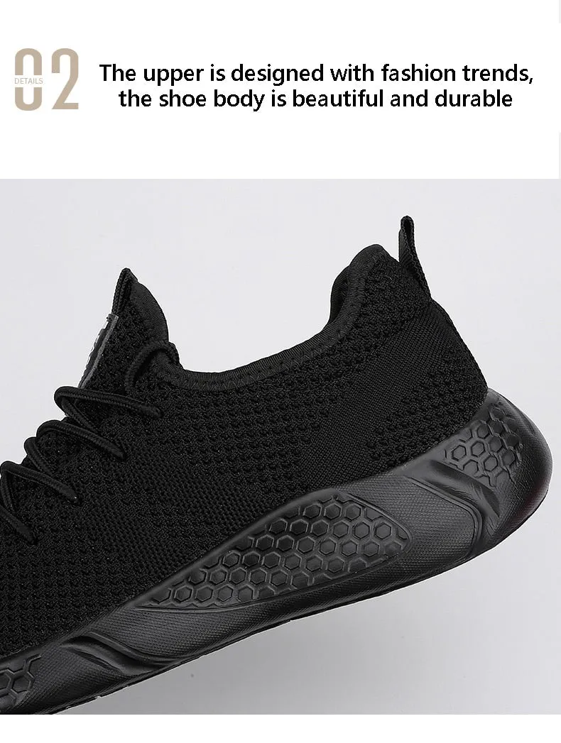 Hnzxzm Men Light Running Shoes  Breathable Lace-Up Jogging Shoes for Man Sneakers Anti-Odor Men's Casual Shoes Drop Shipping