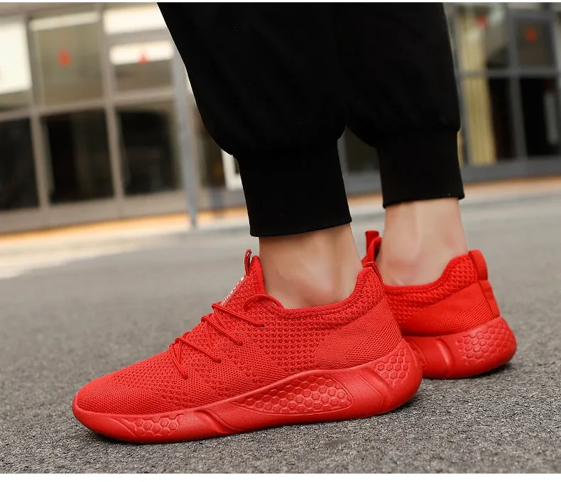 Hnzxzm Men Light Running Shoes  Breathable Lace-Up Jogging Shoes for Man Sneakers Anti-Odor Men's Casual Shoes Drop Shipping
