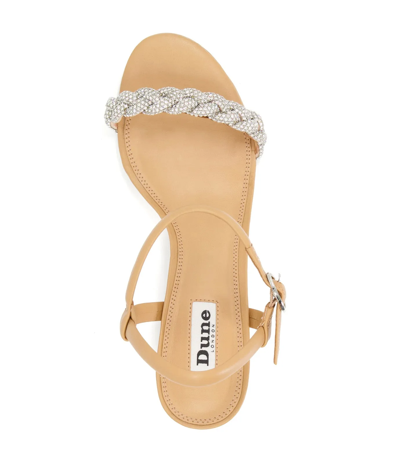 Jaslyn Heels Tan/Silver