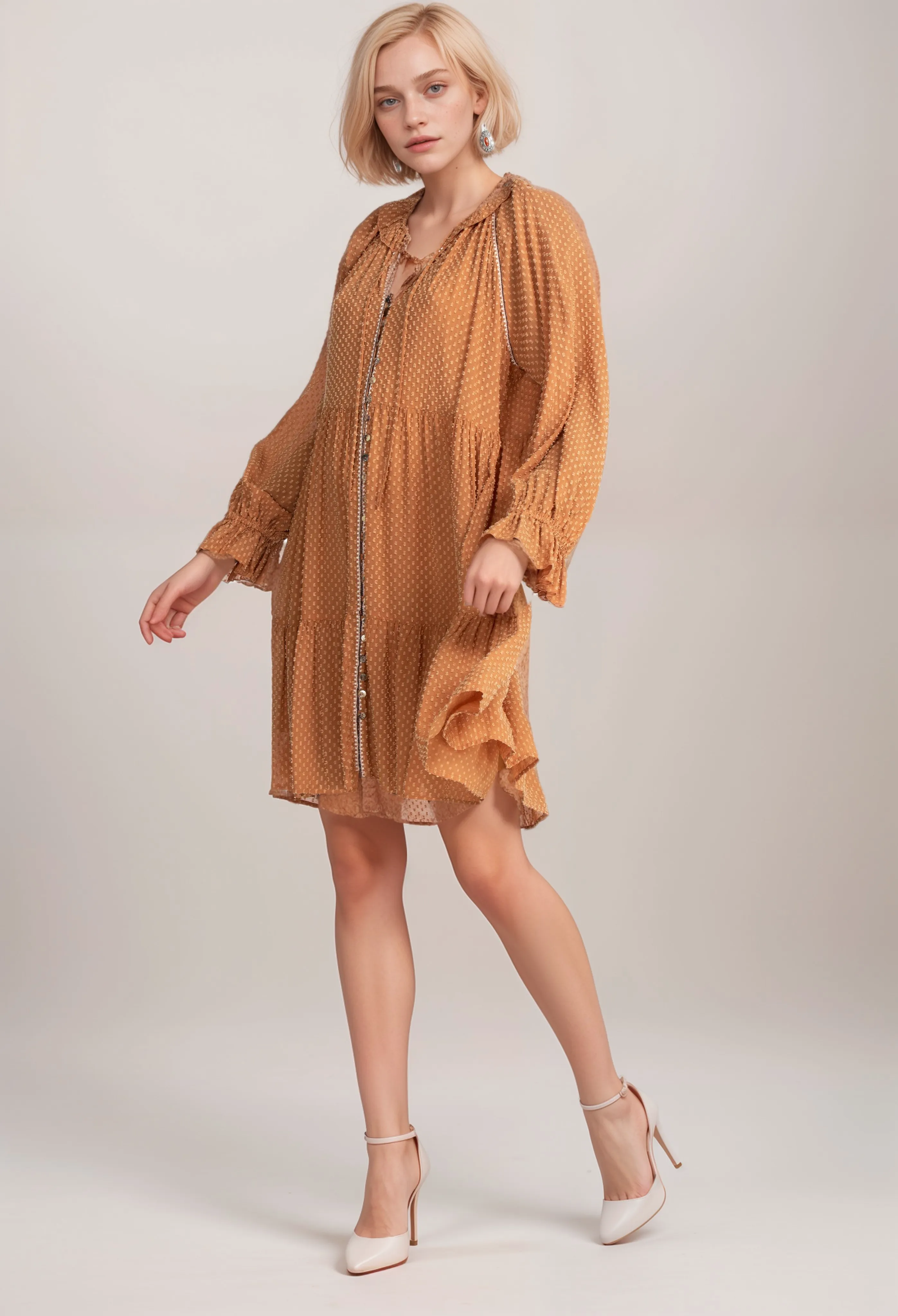 Johnny Was Jade Orla Mini Dress L31122 Boho Chic