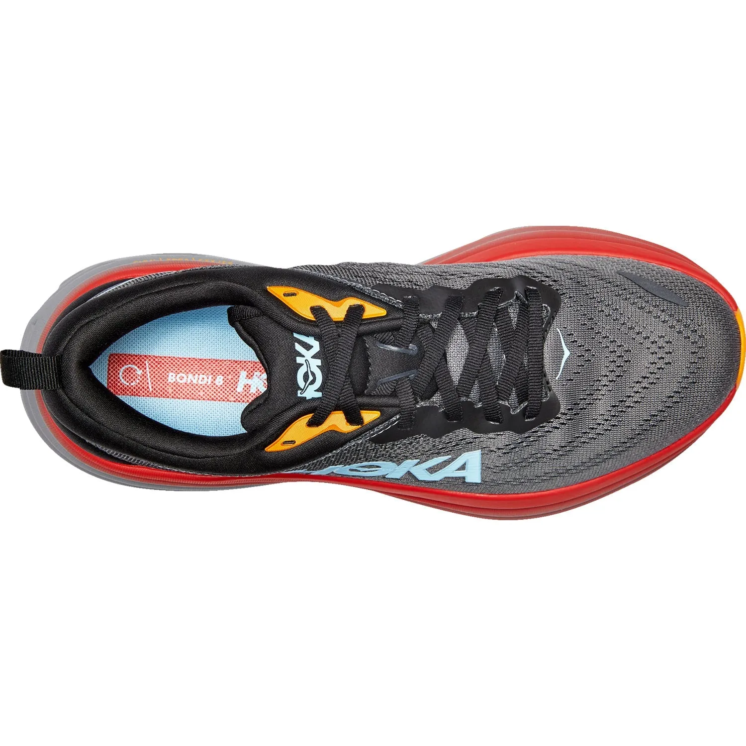Men's Hoka Bondi 8 Anthracite/Castlerock Mesh