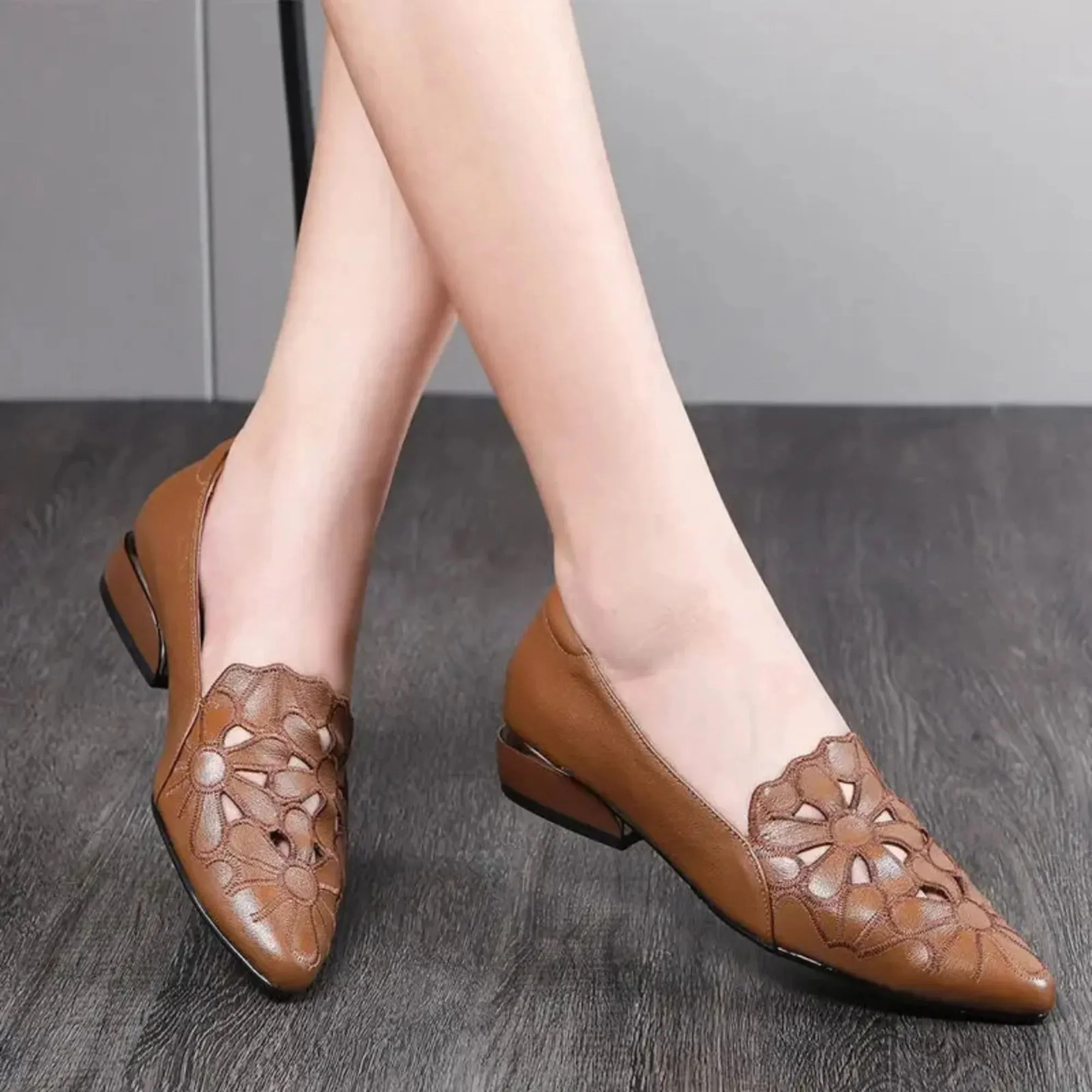 Merendy Erosotasuna Pointed Toe Slip-On Most Comfortable Flats