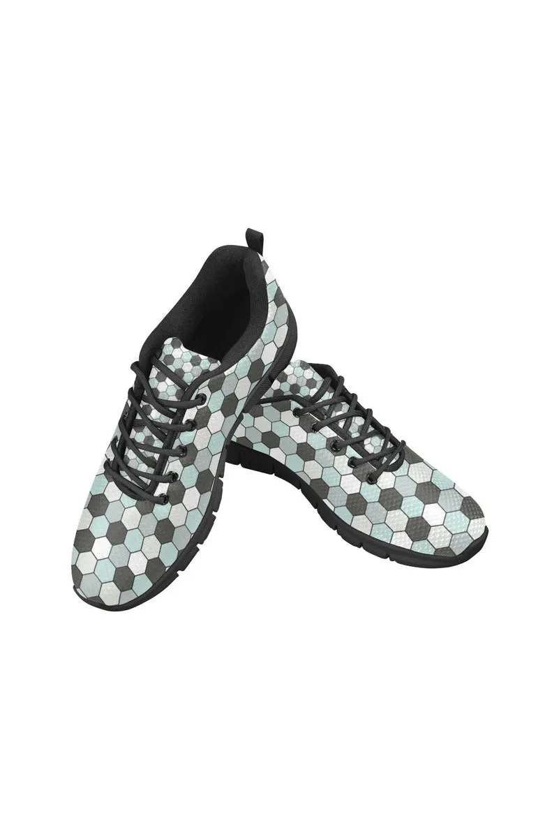 Pink Honeycomb Women's Breathable Running Shoes