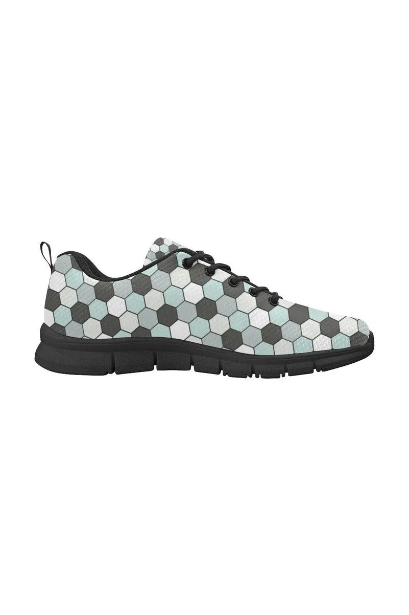 Pink Honeycomb Women's Breathable Running Shoes