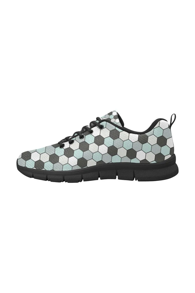 Pink Honeycomb Women's Breathable Running Shoes