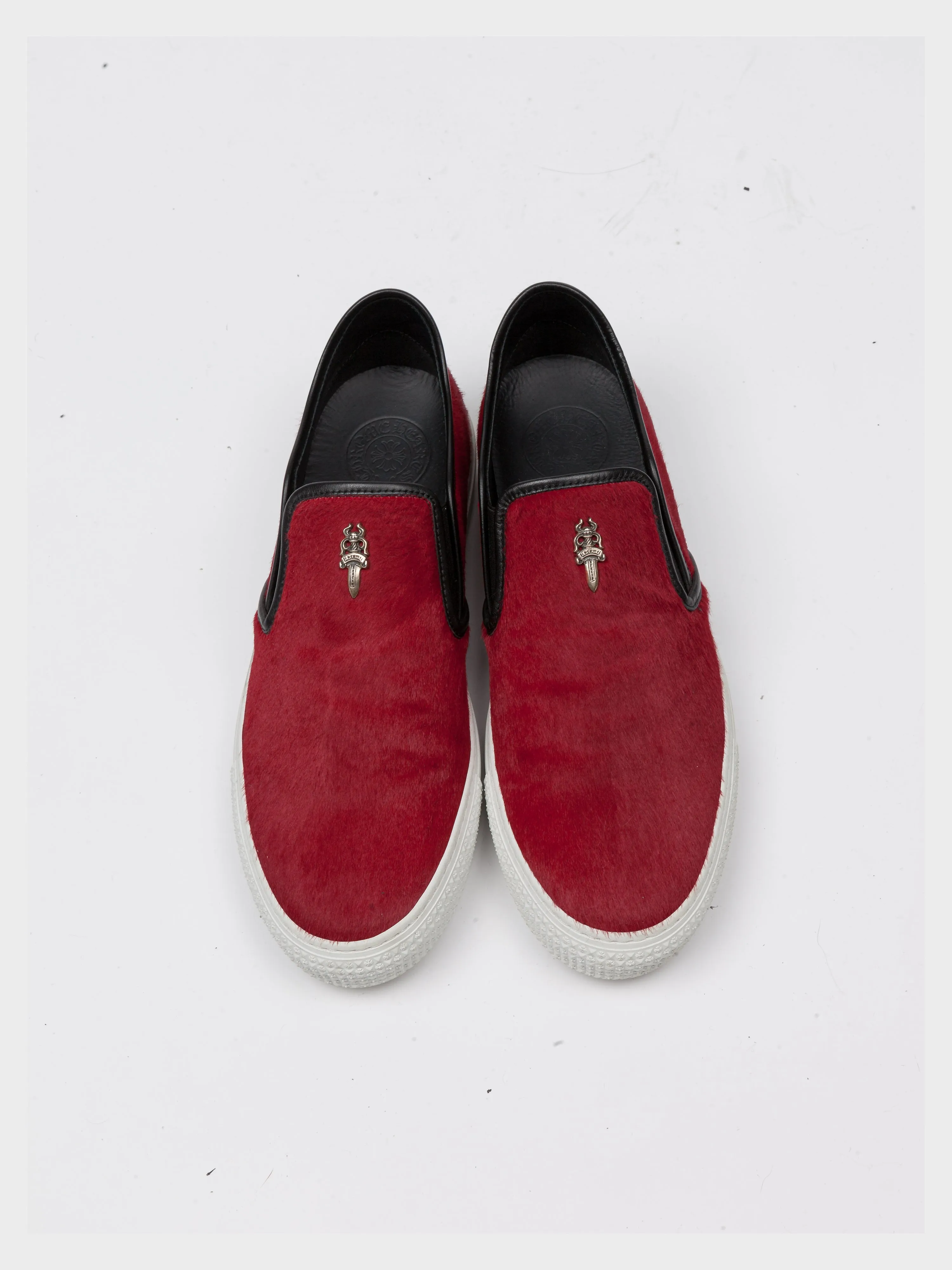 Red Pony Hair Vans