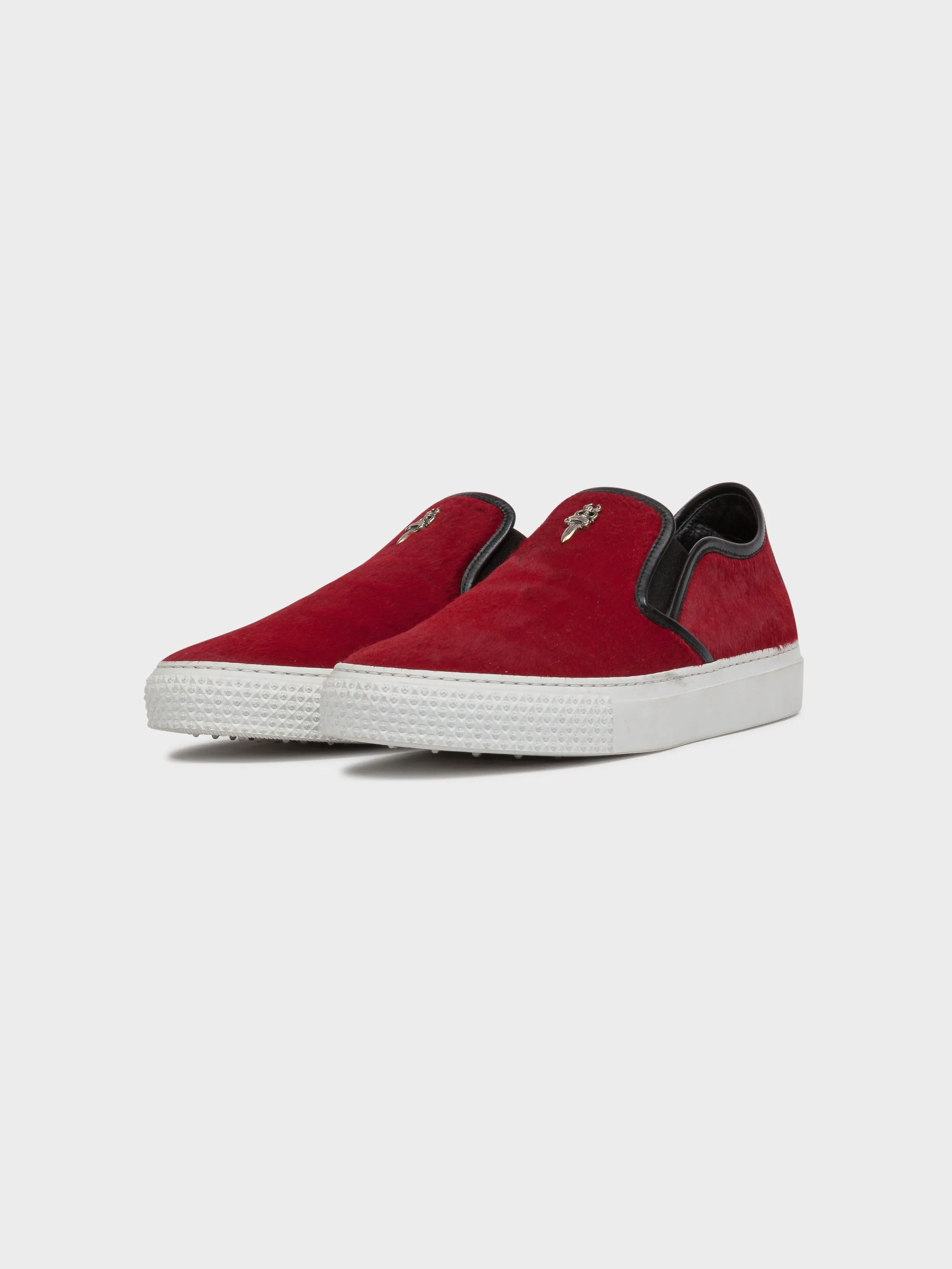 Red Pony Hair Vans