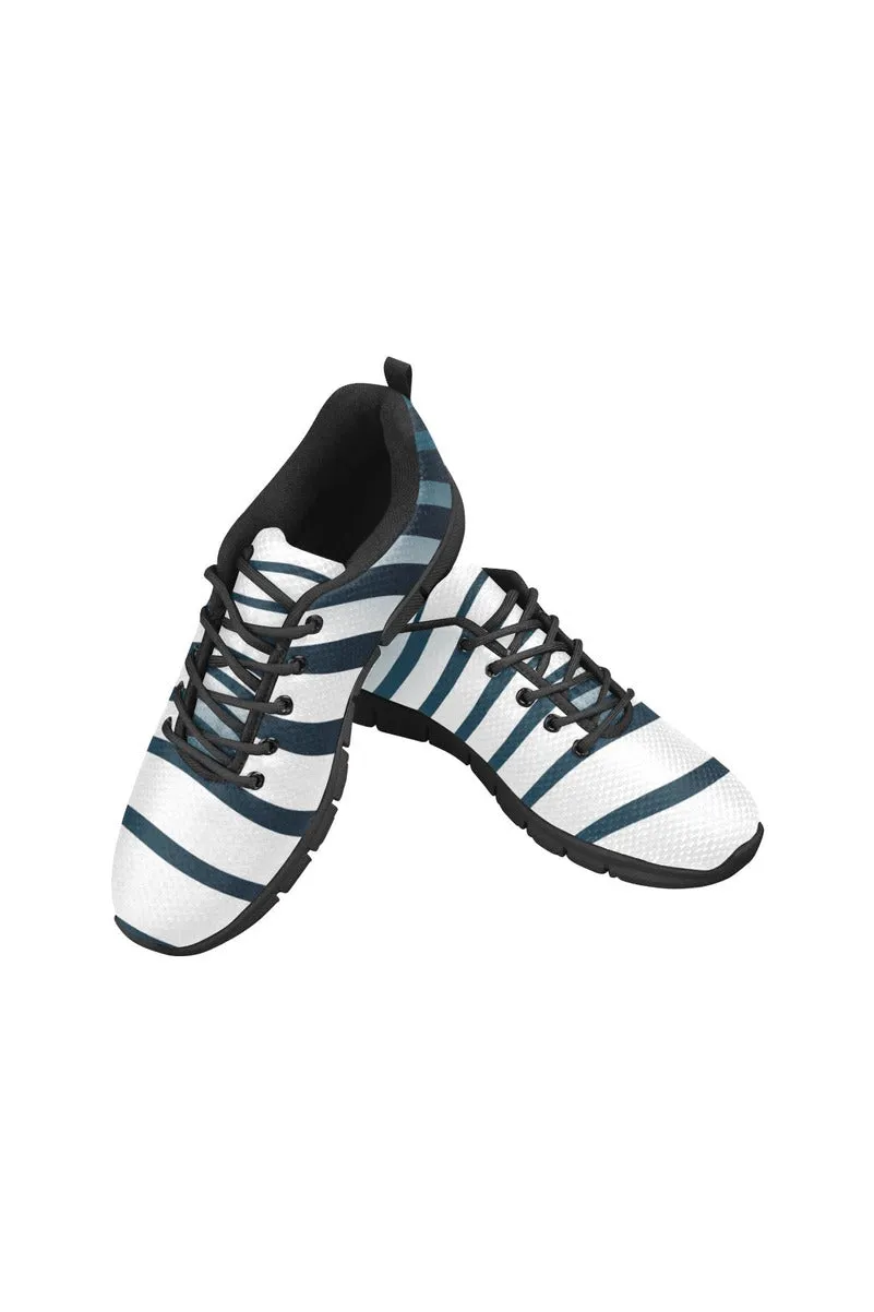 White Tiburon Women's Breathable Running Shoes (Model 055)