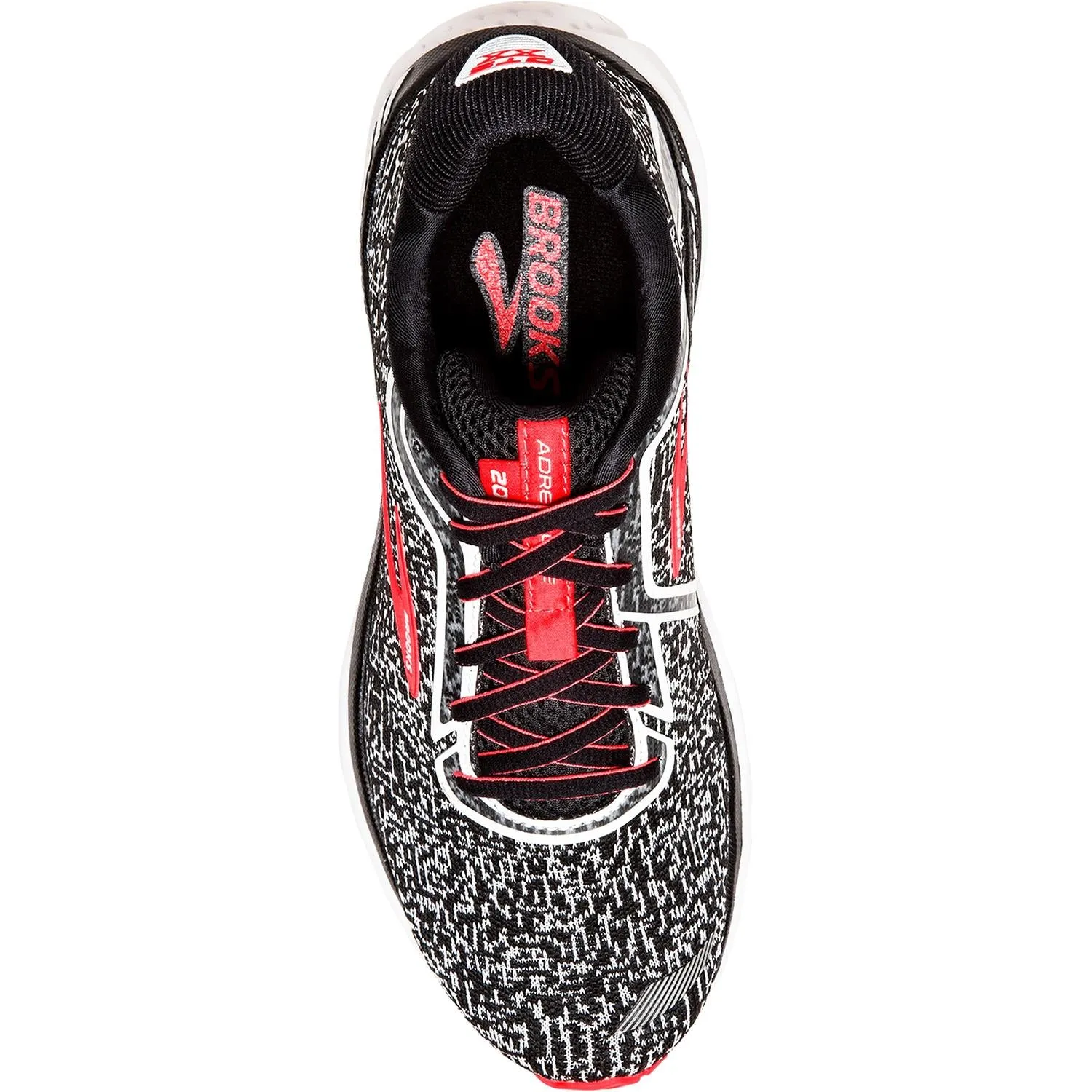 Women's Brooks Adrenaline GTS 20 Black/White/Fiery Coral Mesh