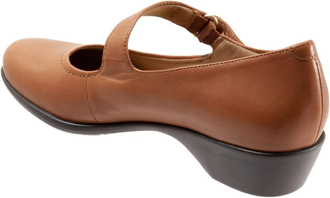 YDN Women Retro Round Toe Low Heel Mary Janes Pumps Chic Comfort Slip On Walking Dress Shoes with Strappy Size 4-15 US