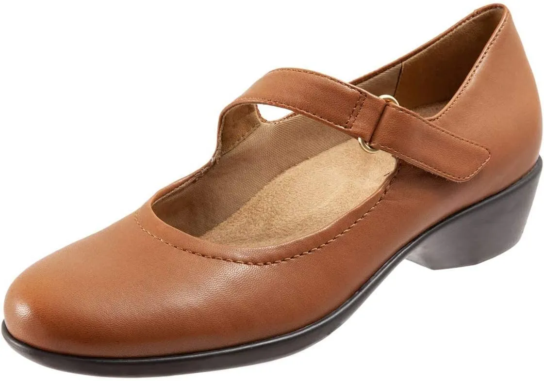 YDN Women Retro Round Toe Low Heel Mary Janes Pumps Chic Comfort Slip On Walking Dress Shoes with Strappy Size 4-15 US